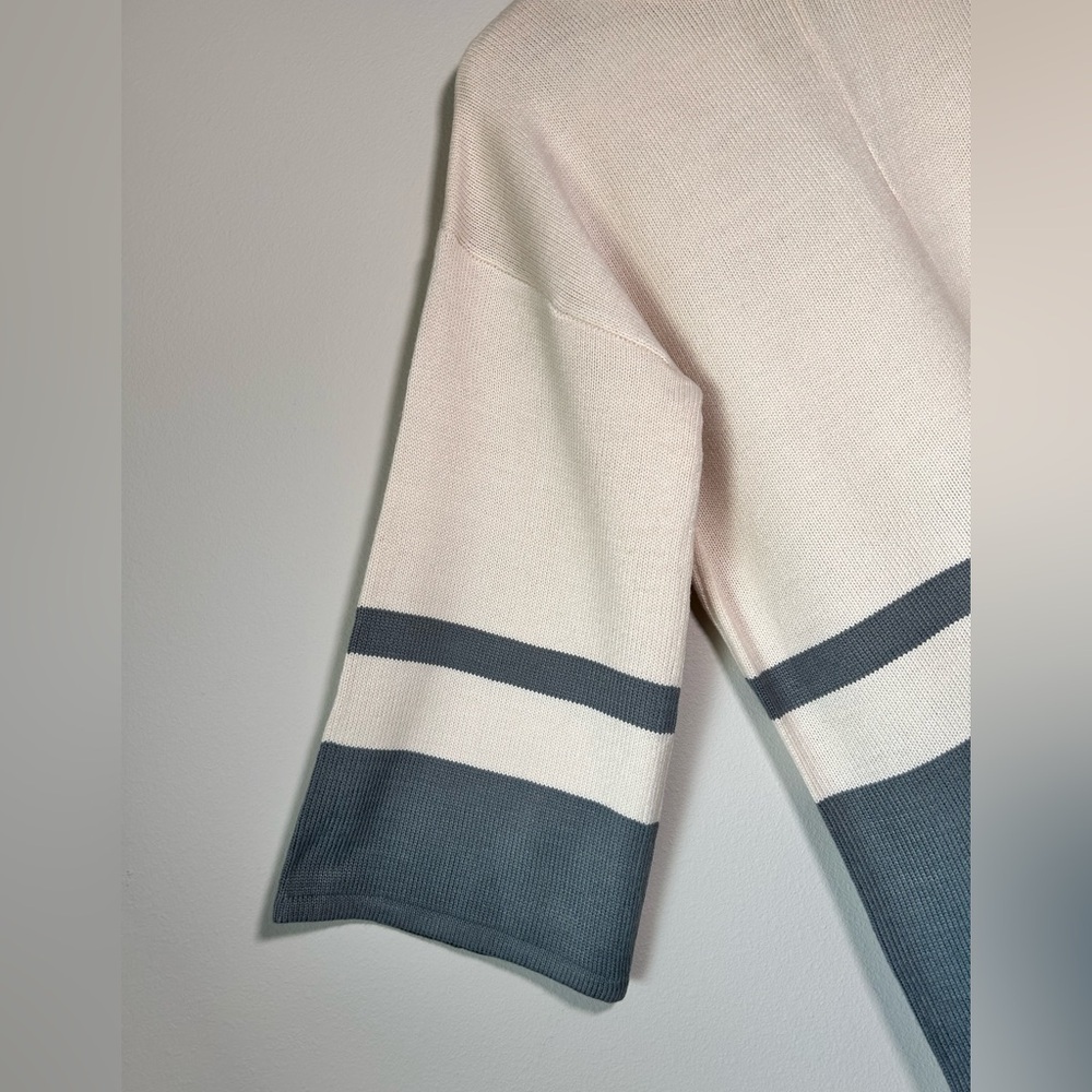 LUCCA Cream and Gray Jumpsuit KNITTED 
NAVY - - Picture 5 of 14